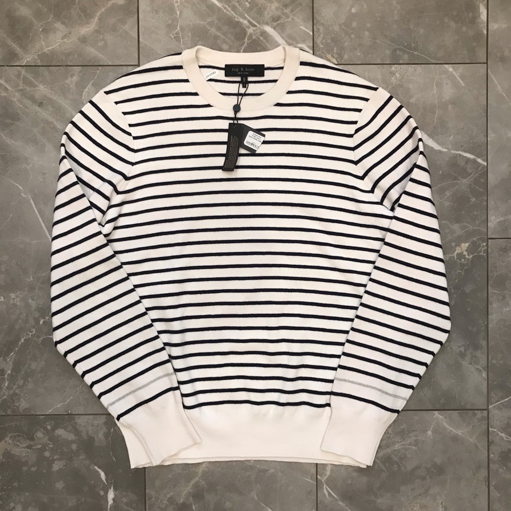 rag & bone Sam Stripe Crew Sweater - NWT